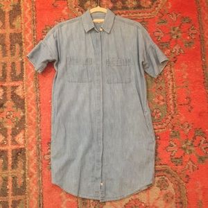 Madewell Light Denim Courier Dress XXS